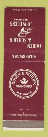 Matchbook Cover - Ogden Schlick Jewelers New Haven CT