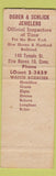 Matchbook Cover - Ogden Schlick Jewelers New Haven CT