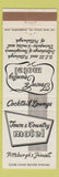 Matchbook Cover - Town and Country Motel Pittsburgh PA