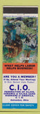 Matchbook Cover - Glass Ceramic Silica Union Columbus OH Rear Action