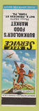 Matchbook Cover - Buckholder's Food Market York PA Defenders of America