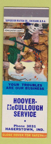 Matchbook Cover - Hoover McCullough Service Hagerstown MD Happy Hunting