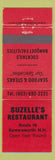Matchbook Cover - Suzelle's Restaurant Somersworth NH