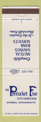 Matchbook Cover - Pentucket Five Cents Savings Bank Haverhill MA