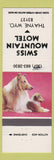 Matchbook Cover - Swiss Mountain Motel Thayne WY