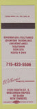 Matchbook Cover - Wilbern's Motel Wisconsin Rapids WI