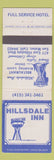Matchbook Cover - Hillsdale Inn San Mateo CA