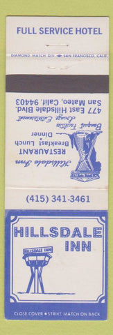 Matchbook Cover - Hillsdale Inn San Mateo CA