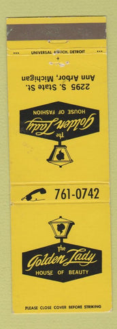 Matchbook Cover - Golden Lady House of Fashion Ann Arbor MI WEAR
