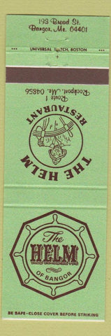 Matchbook Cover - Helm Restaurant Bangor ME