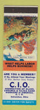 Matchbook Cover - Glass Ceramic Silica Union Columbus OH Fooling Who? WEAR