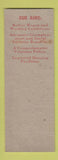 Matchbook Cover - Glass Ceramic Silica Union Columbus OH Fooling Who? WEAR