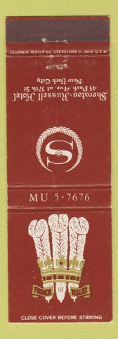 Matchbook Cover - Prince of Wales Sheraton Russell Hotel New York City