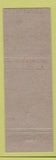 Matchbook Cover - Knisley's Standard oil gas Syracuse IN low phone hillbilly