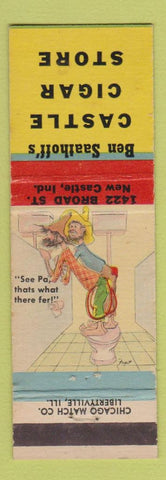Matchbook Cover - Saathoff's Castle Cigar Store New Castle PA hillbilly