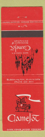 Matchbook Cover - Camelot Restaurant Bloomington MN CREASE