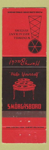 Matchbook Cover - Windmill Restaurant Smorgasbord