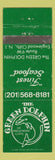 Matchbook Cover - Green Dolphin of Englewood Cliffs NJ WEAR
