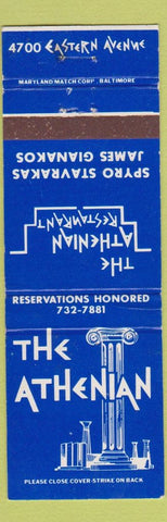 Matchbook Cover - Athenian Greek Restaurant