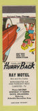 Matchbook Cover - Ray Motel Davis OK