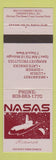 Matchbook Cover - NASA Restaurant Cherry Hill NJ space