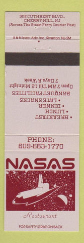 Matchbook Cover - NASA Restaurant Cherry Hill NJ space