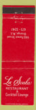Matchbook Cover - La Scala Restaurant Orange NJ