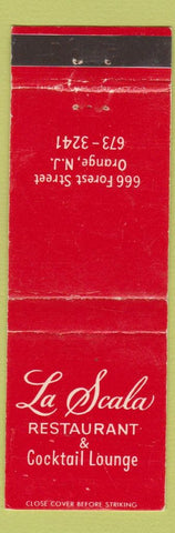 Matchbook Cover - La Scala Restaurant Orange NJ