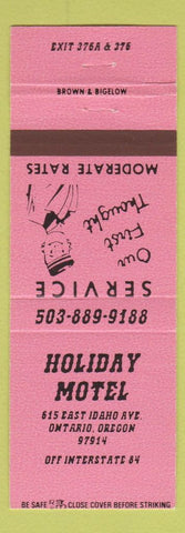 Matchbook Cover - Holiday Motel Ontario OR