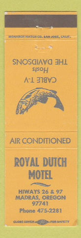 Matchbook Cover - Royal Dutch Motel Madras OR