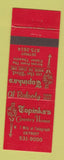 Matchbook Cover - Topinka's Country House Detroit MI