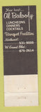 Matchbook Cover - Topinka's Country House Detroit MI