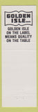 Matchbook Cover - Golden Isle Foods Strawberries Whipped Cream