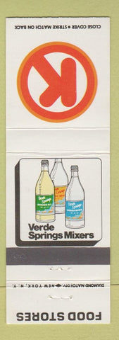 Matchbook Cover - Circle K Food Stores Verde Springs Mixers