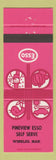Matchbook Cover - Pineview Esso oil gas Winkler MB pink