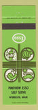 Matchbook Cover - Pineview Esso oil gas Winkler MB green