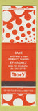 Matchbook Cover - Mac's Brands Canada orange