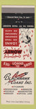 Matchbook Cover - Blackhawk Loans Sycamore Mendota Oregon Pochelle Woodstock