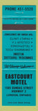 Matchbook Cover - Eastcourt Motel London ON teal