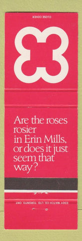 Matchbook Cover - Erin Mills Mississauga ON pink