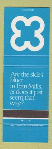 Matchbook Cover - Erin Mills Mississauga ON blue