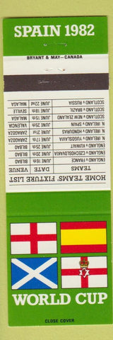 Matchbook Cover - Spain 1982 Soccer World Cup Football