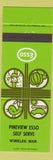 Matchbook Cover - Pineview Esso oil gas Winkler MB green
