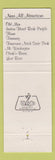 Matchbook Cover - Indian Head Resort North Woodstock NH
