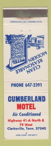 Matchbook Cover - Cumberland Motel Clarksville TN