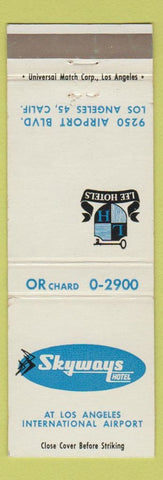 Matchbook Cover - Skyways Hotel Los Angeles International Airport CA LAX