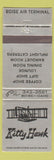 Matchbook Cover - Kitty Hawk Boise Air Terminal ID WEAR
