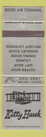 Matchbook Cover - Kitty Hawk Boise Air Terminal ID WEAR