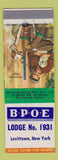 Matchbook Cover - Elks Lodge Levittown NY