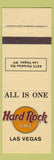 Matchbook Cover - Hard Rock Cafe Las Vegas NV